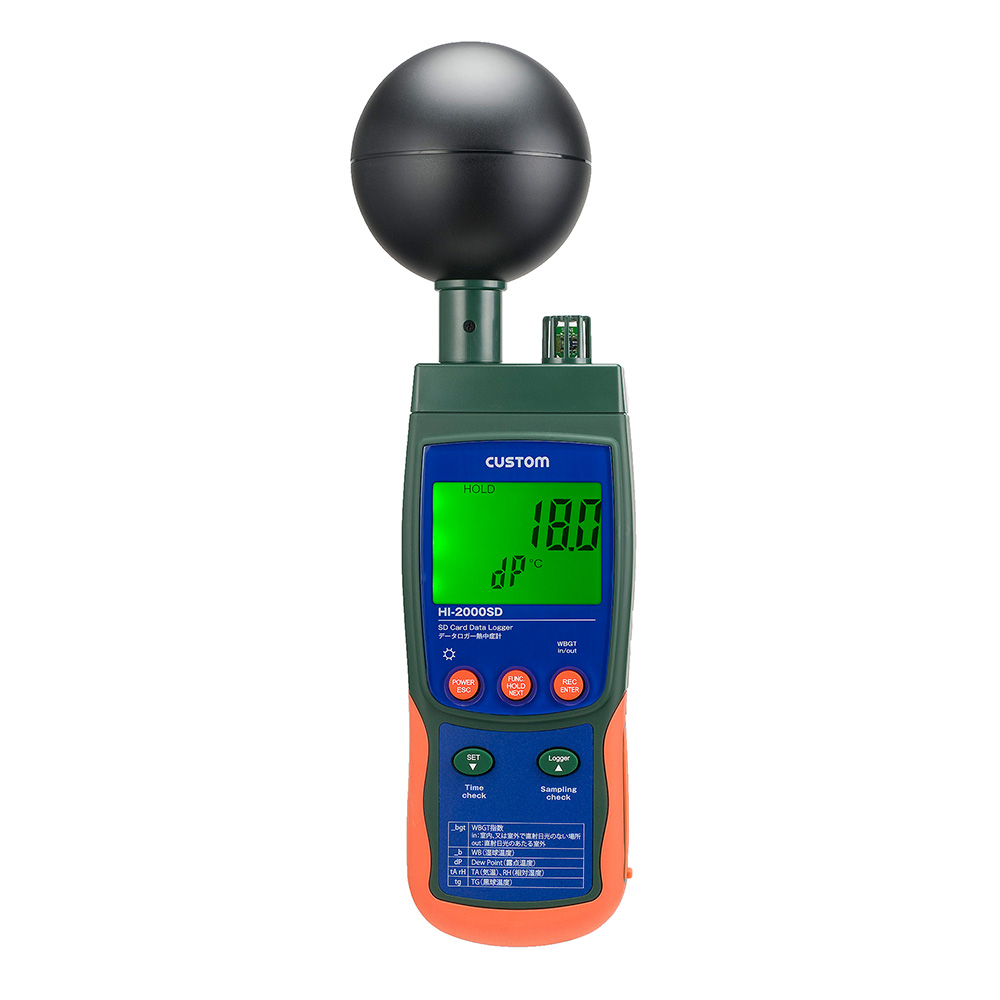 データロガー熱中症指数計 HI-2000SD | 温湿度計 - 製品情報 - 計測器